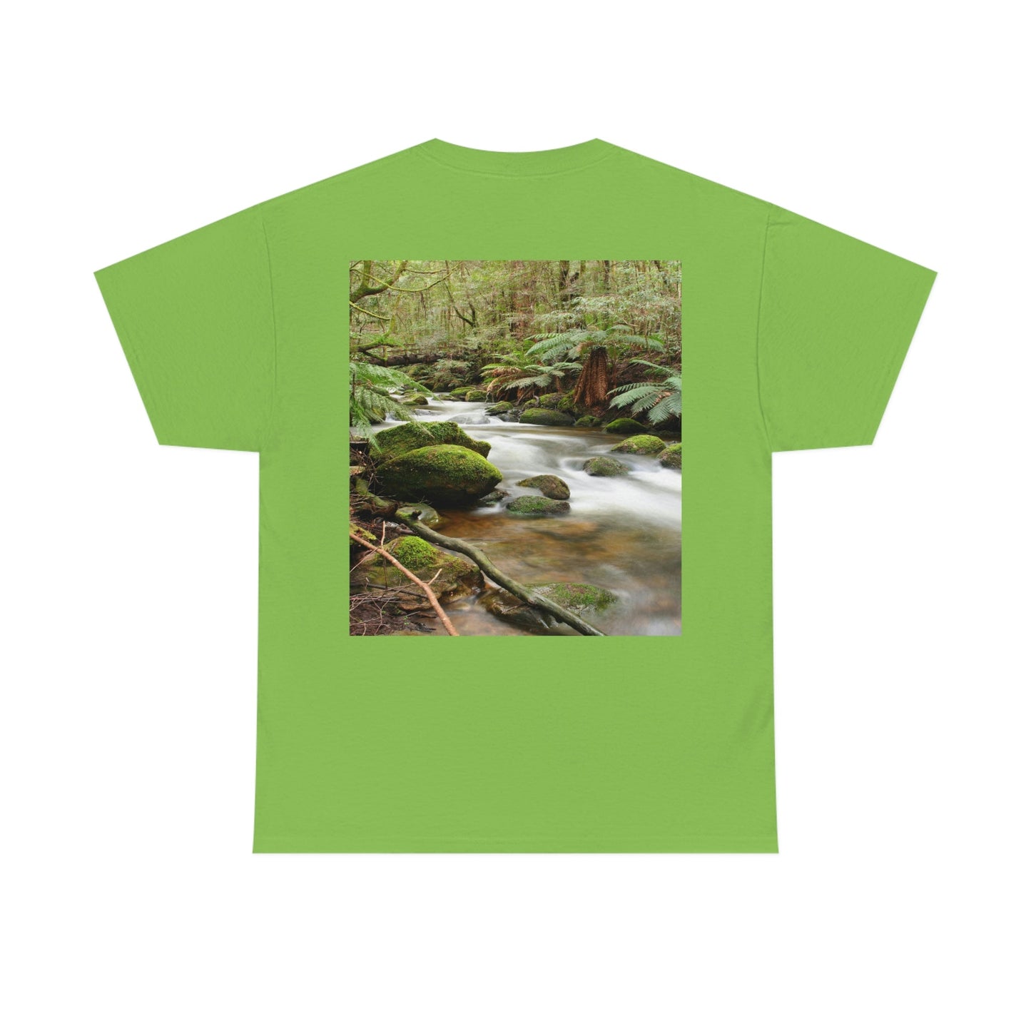 AU-PRINT UNISEX GILDAN 5000 - Heavy Cotton Tee - DAINTREE RAINFOREST National Park - Australia - Printed in AU by The Print Bar - Green Forest Home