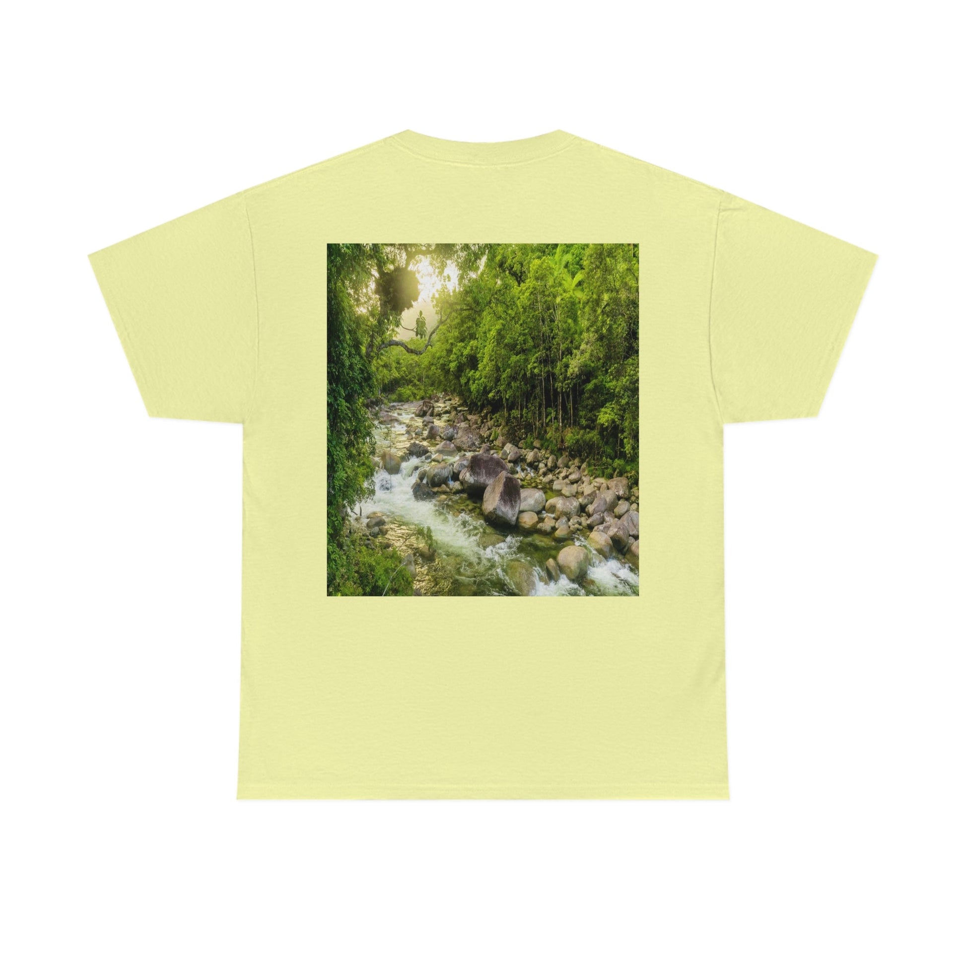 AU-PRINT UNISEX GILDAN 5000 - Heavy Cotton Tee - DAINTREE RAINFOREST National Park - Australia - Printed in AU by The Print Bar - Green Forest Home