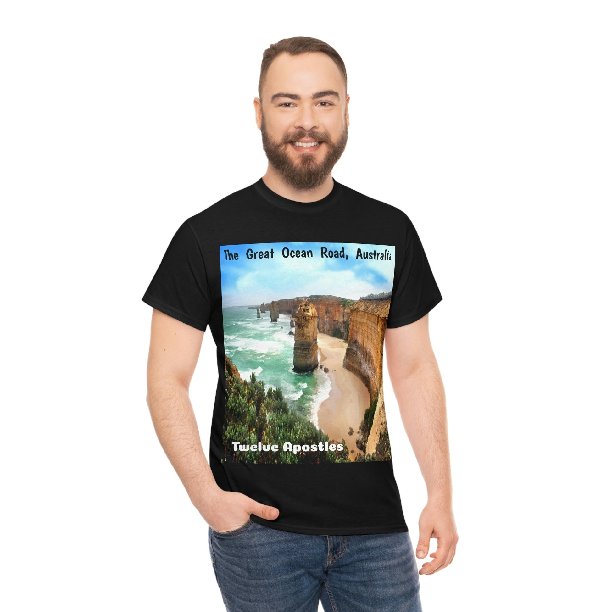 AU-PRINT UNISEX GILDAN 5000 - Heavy Cotton Tee - DAINTREE RAINFOREST National Park - Australia - Printed in AU by The Print Bar - Green Forest Home