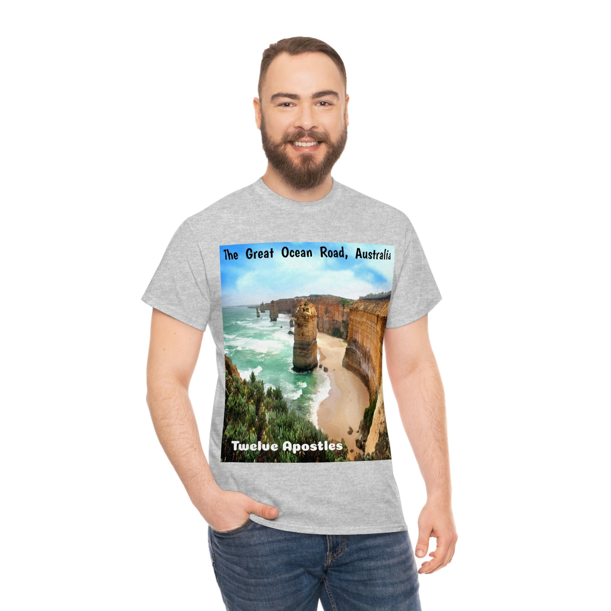 AU-PRINT UNISEX GILDAN 5000 - Heavy Cotton Tee - DAINTREE RAINFOREST National Park - Australia - Printed in AU by The Print Bar - Green Forest Home