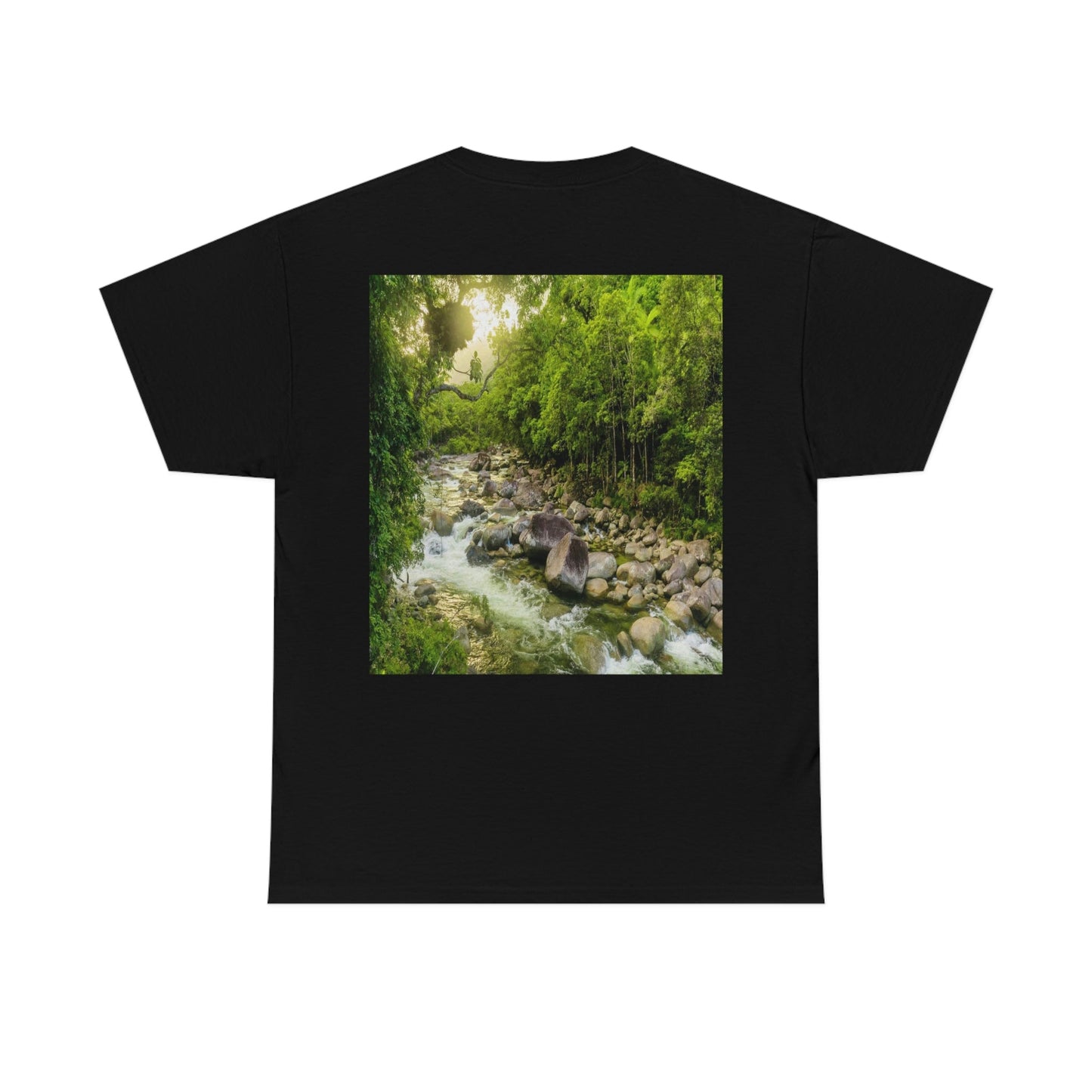 AU-PRINT UNISEX GILDAN 5000 - Heavy Cotton Tee - DAINTREE RAINFOREST National Park - Australia - Printed in AU by The Print Bar - Green Forest Home