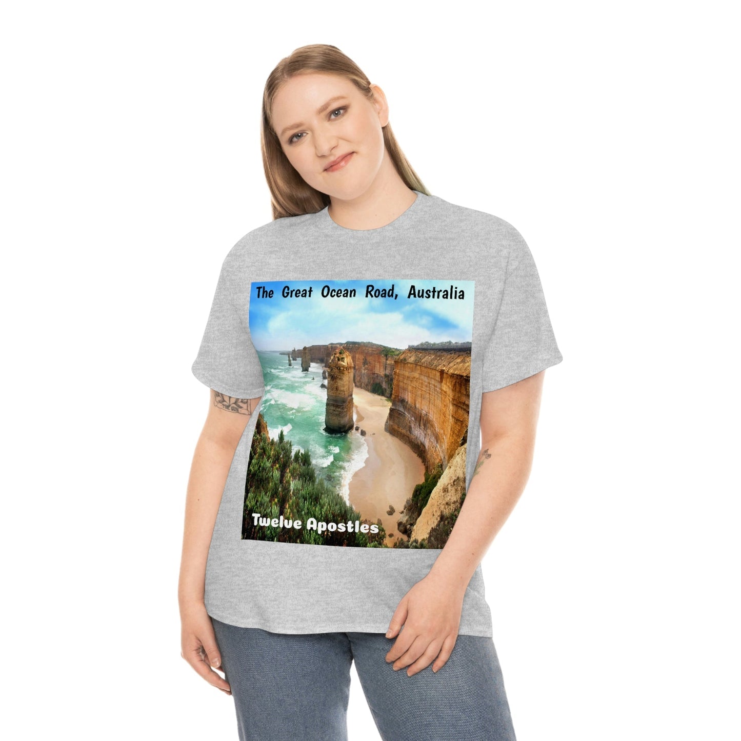 AU-PRINT UNISEX GILDAN 5000 - Heavy Cotton Tee - DAINTREE RAINFOREST National Park - Australia - Printed in AU by The Print Bar - Green Forest Home