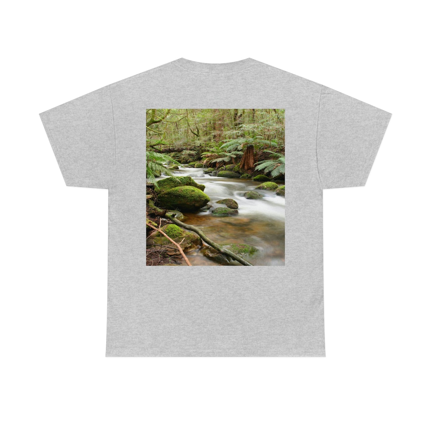 AU-PRINT UNISEX GILDAN 5000 - Heavy Cotton Tee - DAINTREE RAINFOREST National Park - Australia - Printed in AU by The Print Bar - Green Forest Home