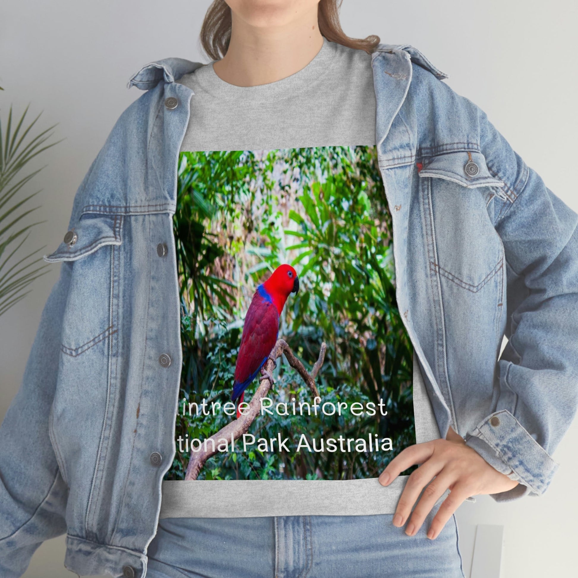 AU-PRINT UNISEX GILDAN 5000 - Heavy Cotton Tee - DAINTREE RAINFOREST National Park - Australia - Printed in AU by The Print Bar - Green Forest Home