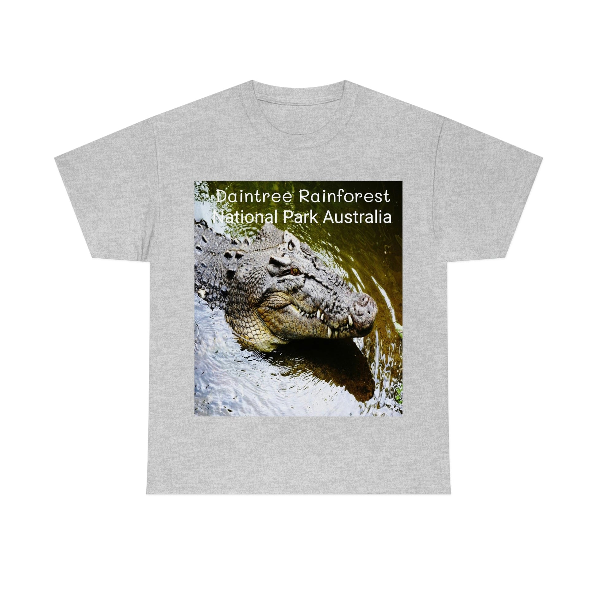 AU-PRINT UNISEX GILDAN 5000 - Heavy Cotton Tee - DAINTREE RAINFOREST National-Park - Australia - Printed in AU by The Print Bar - Green Forest Home