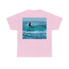 AU-PRINT UNISEX GILDAN 5000 - Heavy Cotton Tee - Gold Coast, Surfer in back - Australia - Printed in AU by The Print Bar - Green Forest Home