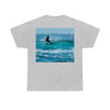 AU-PRINT UNISEX GILDAN 5000 - Heavy Cotton Tee - Gold Coast, Surfer in back - Australia - Printed in AU by The Print Bar - Green Forest Home