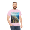 AU-PRINT UNISEX GILDAN 5000 - Heavy Cotton Tee - Gold Coast, Surfer in back - Australia - Printed in AU by The Print Bar - Green Forest Home