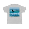 AU-PRINT UNISEX GILDAN 5000 - Heavy Cotton Tee - Gold Coast, Surfer in back - Australia - Printed in AU by The Print Bar - Green Forest Home