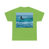 AU-PRINT UNISEX GILDAN 5000 - Heavy Cotton Tee - Gold Coast, Surfer in back - Australia - Printed in AU by The Print Bar - Green Forest Home