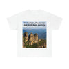 AU-PRINT UNISEX GILDAN 5000 - Heavy Cotton Tee - The Three Sisters, Blue Mountains, New South Wales, Australia - Printed in AU by The Print Bar - Green Forest Home