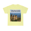 AU-PRINT UNISEX GILDAN 5000 - Heavy Cotton Tee - The Three Sisters, Blue Mountains, New South Wales, Australia - Printed in AU by The Print Bar - Green Forest Home