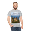 AU-PRINT UNISEX GILDAN 5000 - Heavy Cotton Tee - The Three Sisters, Blue Mountains, New South Wales, Australia - Printed in AU by The Print Bar - Green Forest Home