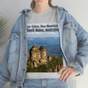 AU-PRINT UNISEX GILDAN 5000 - Heavy Cotton Tee - The Three Sisters, Blue Mountains, New South Wales, Australia - Printed in AU by The Print Bar - Green Forest Home