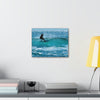 AUSTRALIA - SMALL Canvas Gallery Wraps - Made in USA - Surfer in Surfers Paradise Gold Coast Australia - Green Forest Home