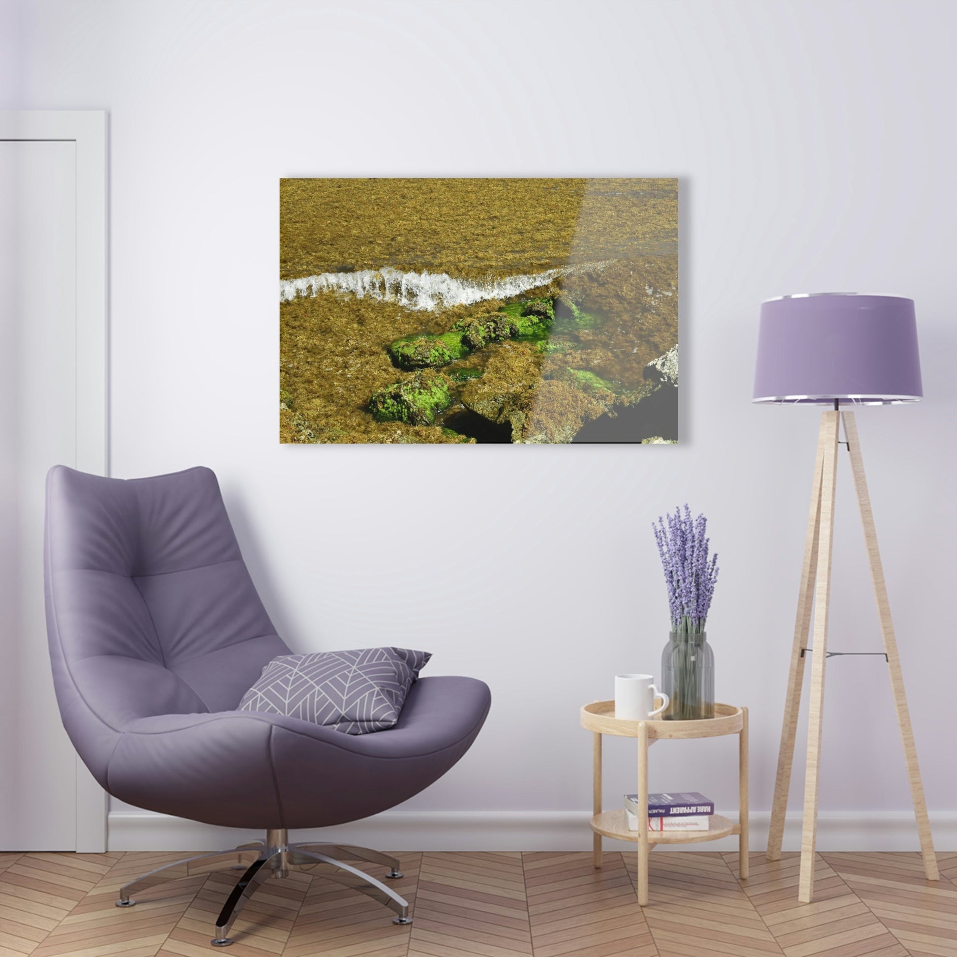 AWESOME Acrylic Prints - Stunning Pristine & Remote Mona island Puerto Rico - hidden paradise - Playa Pajaros algae filled wave breaks - Green Forest Home