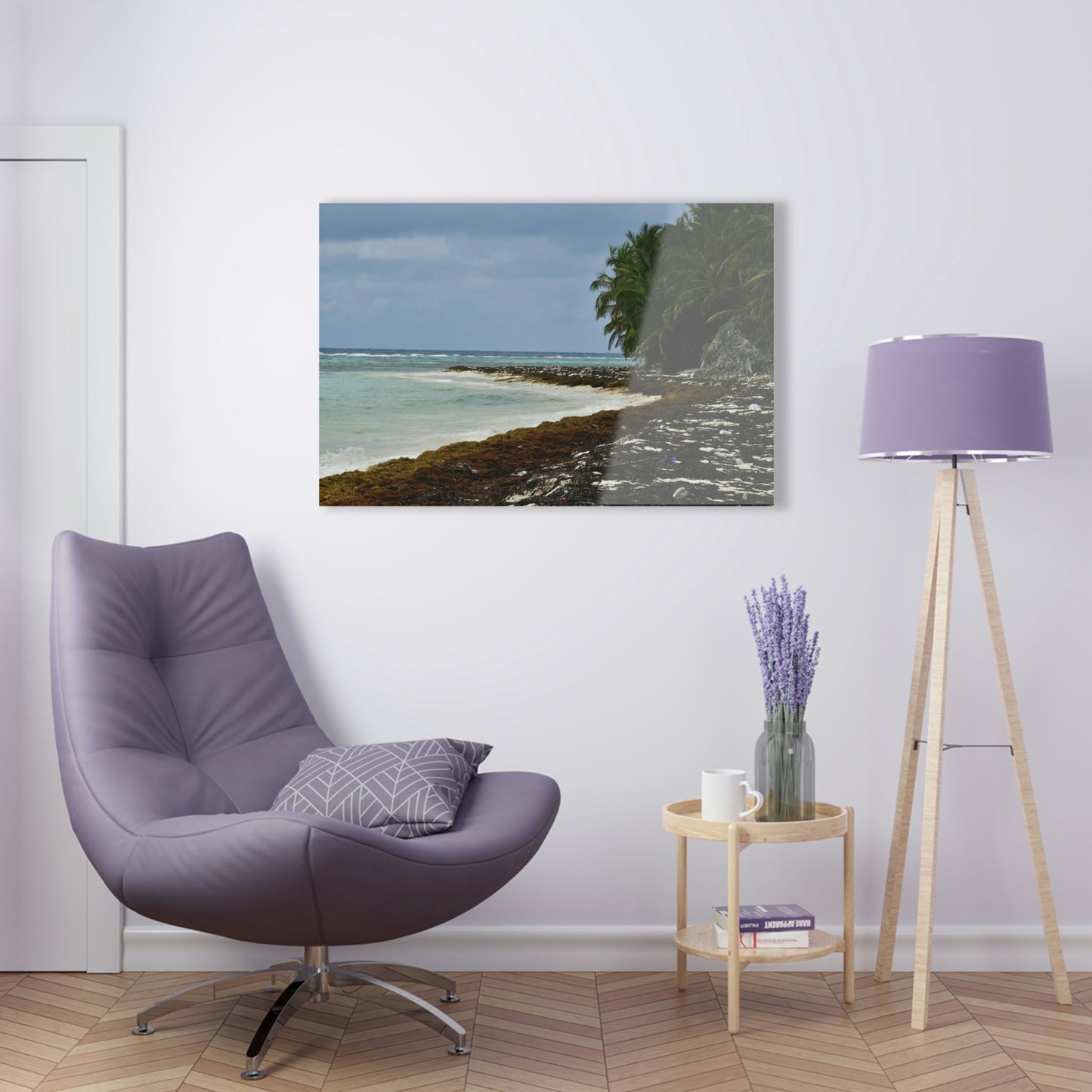 AWESOME Acrylic Prints - Stunning Pristine & Remote Mona island Puerto Rico - Marvelous View of Pajaros Beach & algae filled sand - Green Forest Home