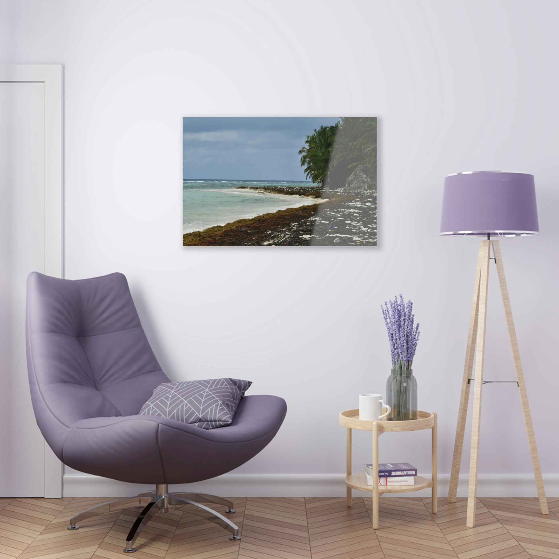 AWESOME Acrylic Prints - Stunning Pristine & Remote Mona island Puerto Rico - Marvelous View of Pajaros Beach & algae filled sand - Green Forest Home