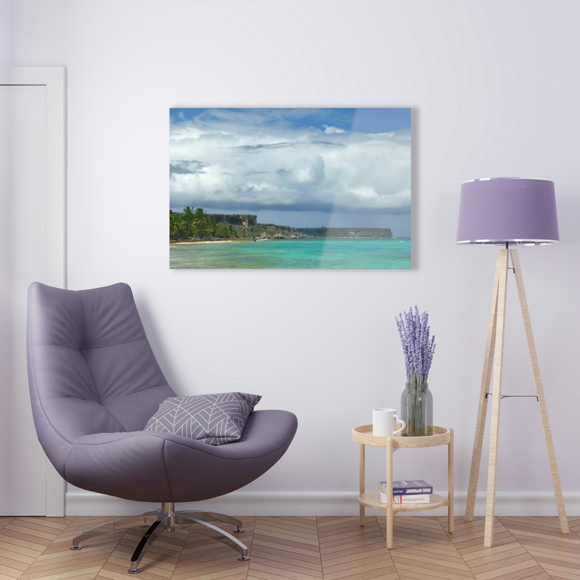 AWESOME Acrylic Prints - Stunning Pristine & Remote Mona island Puerto Rico - Pajaros view of Monas Plateau and awesome blue oceans view - Green Forest Home