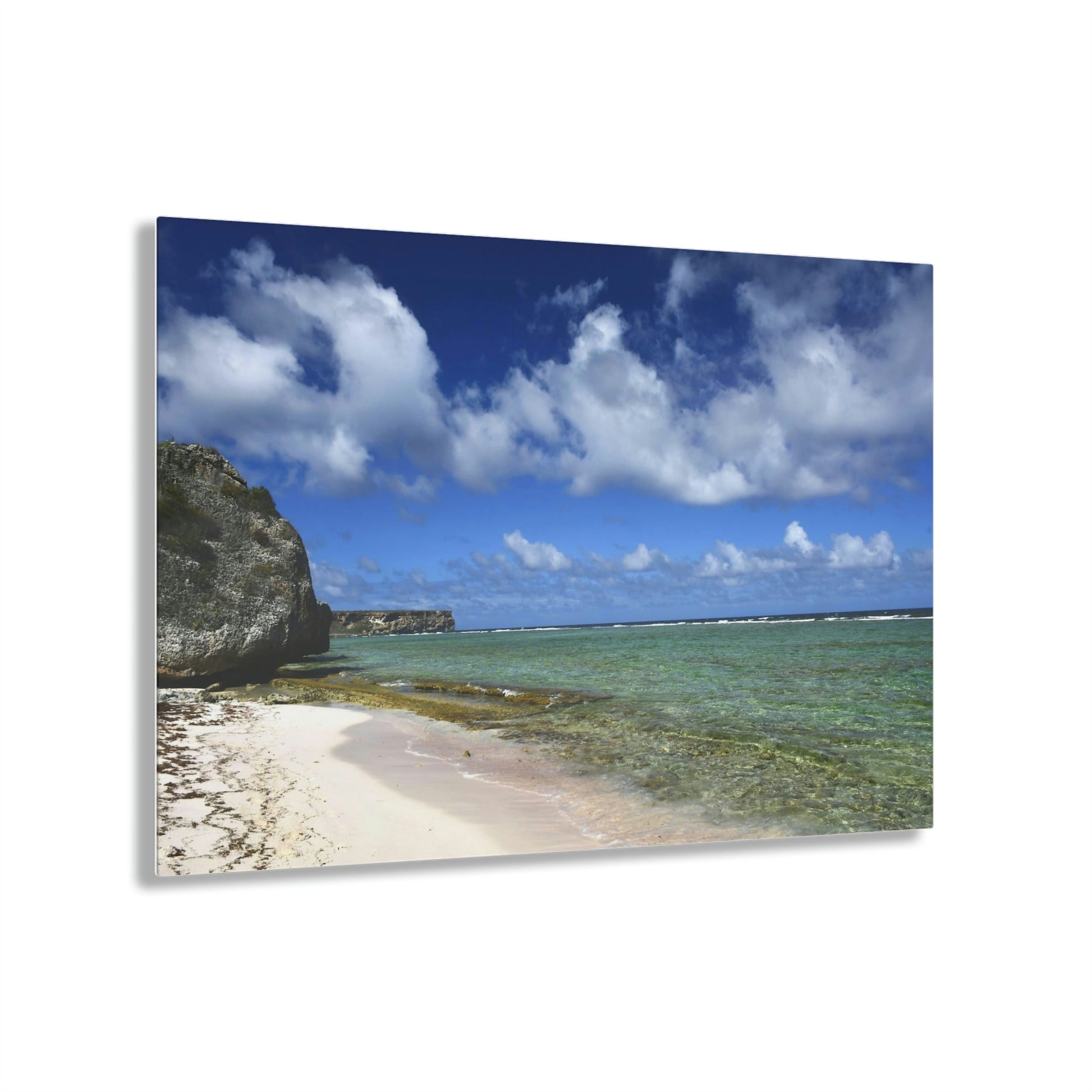 AWESOME Acrylic Prints - Stunning Pristine & Remote Mona island Puerto Rico - Playa Pajaros boulders and Distant Plateau - Is this real? - Green Forest Home