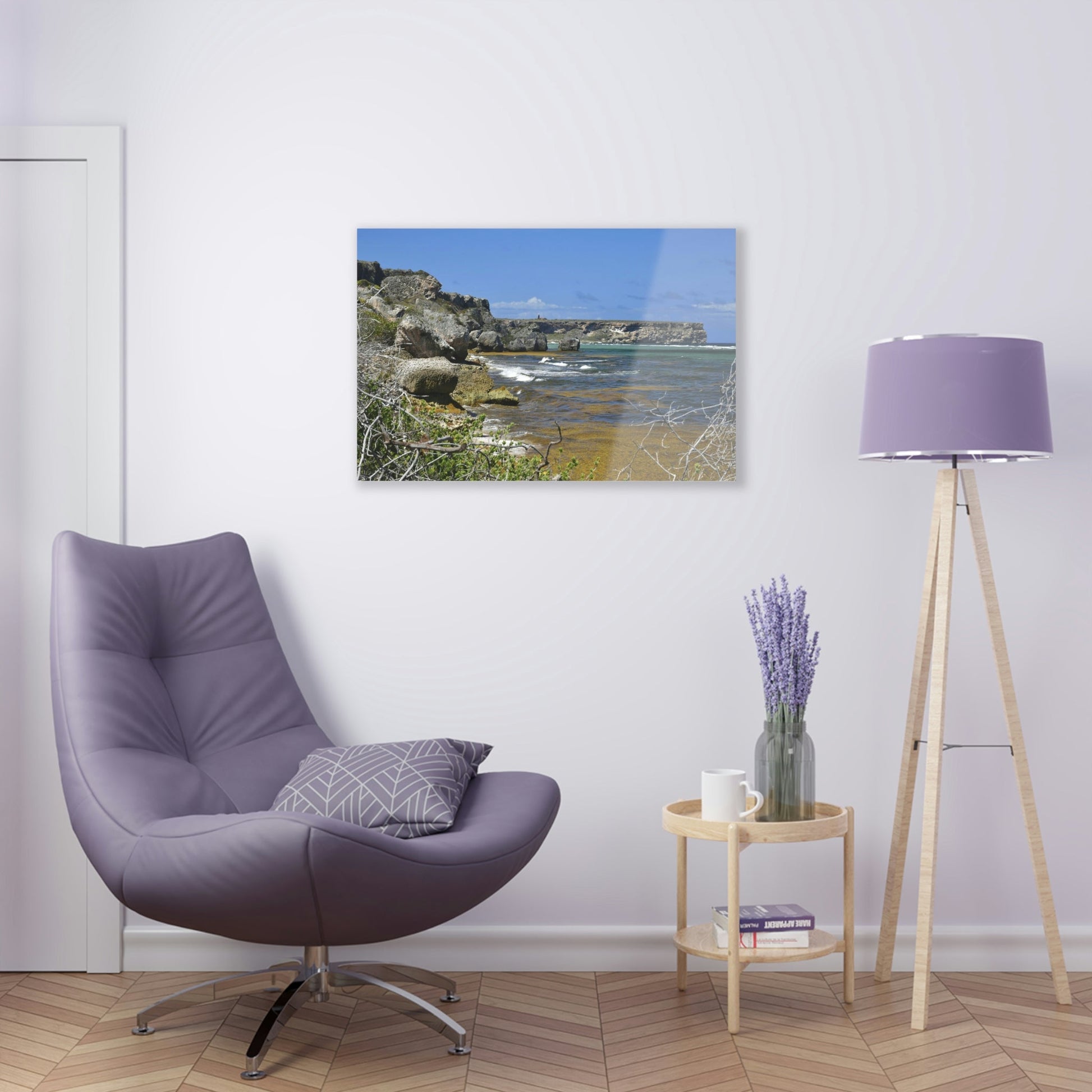 AWESOME Acrylic Prints - Stunning Pristine & Remote Mona island Puerto Rico - View of Monas Plateau from the Edge of Playa Pajaros - Green Forest Home