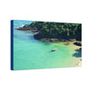 Best Beaches & Islands - Canvas Stretched, 0.75" in 6 sizes - Oceanic coast in Brazil to enjoy the beaches and the mountains - US Print