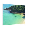 Best Beaches & Islands - Canvas Stretched, 0.75" in 6 sizes - Oceanic coast in Brazil to enjoy the beaches and the mountains - US Print