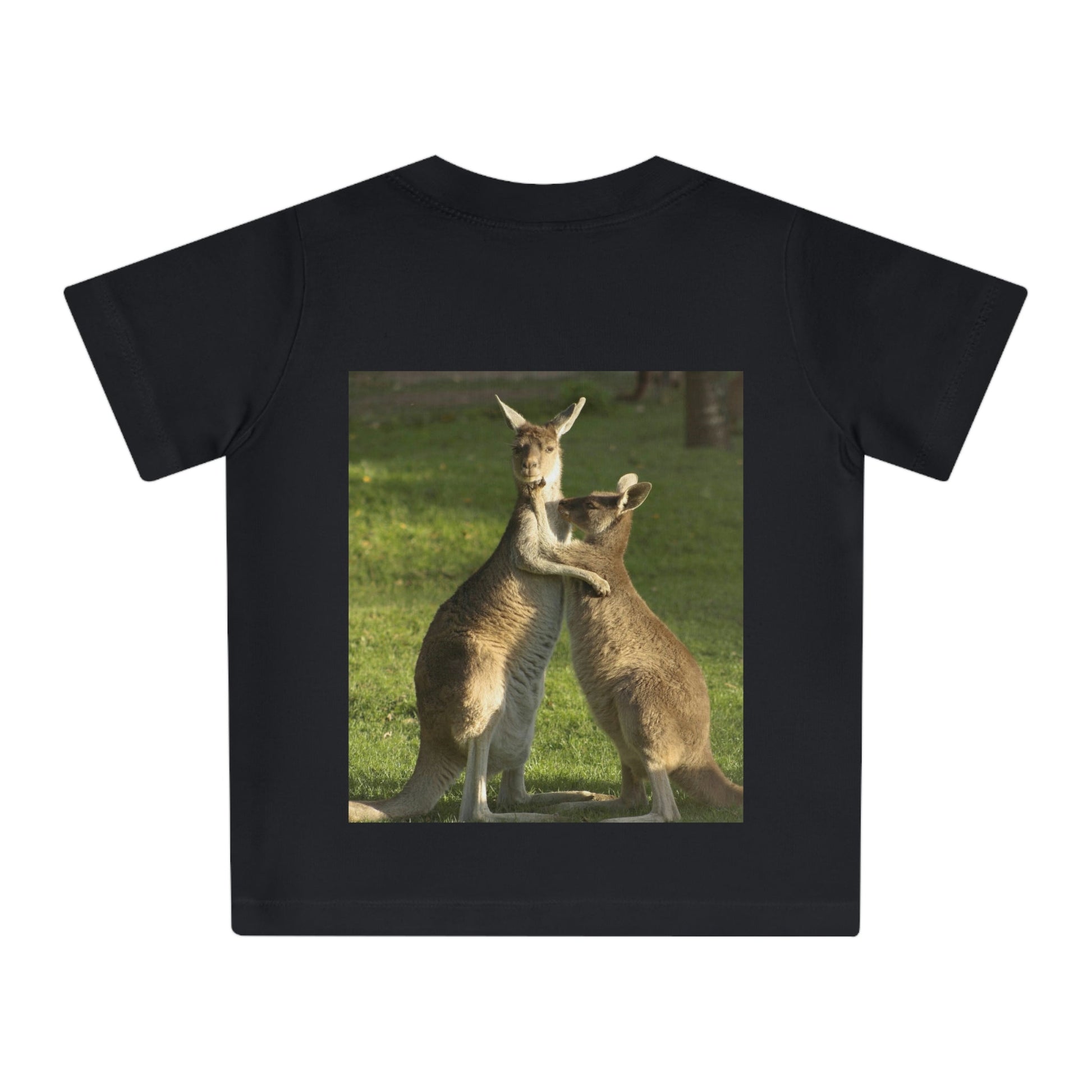 Baby Organic T-Shirt - Kangooros in AUSTRALIA - Printed in EU - EUROPE - Green Forest Home