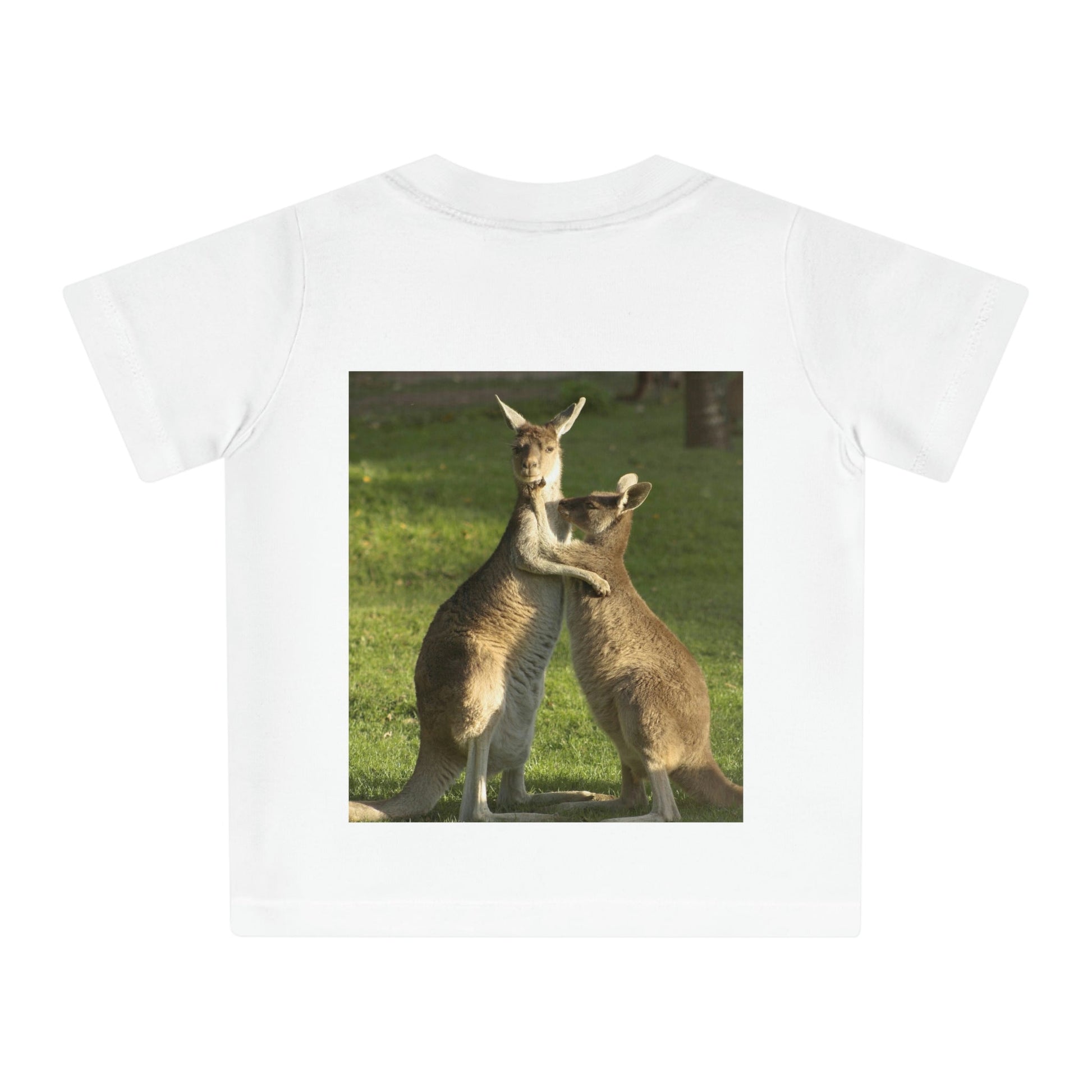 Baby Organic T-Shirt - Kangooros in AUSTRALIA - Printed in EU - EUROPE - Green Forest Home