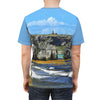 Bargain - Unisex AOP Cut & Sew Tee - Awesome Mona Island flat 7x5 miles island off Puerto Rico - Green Forest Home