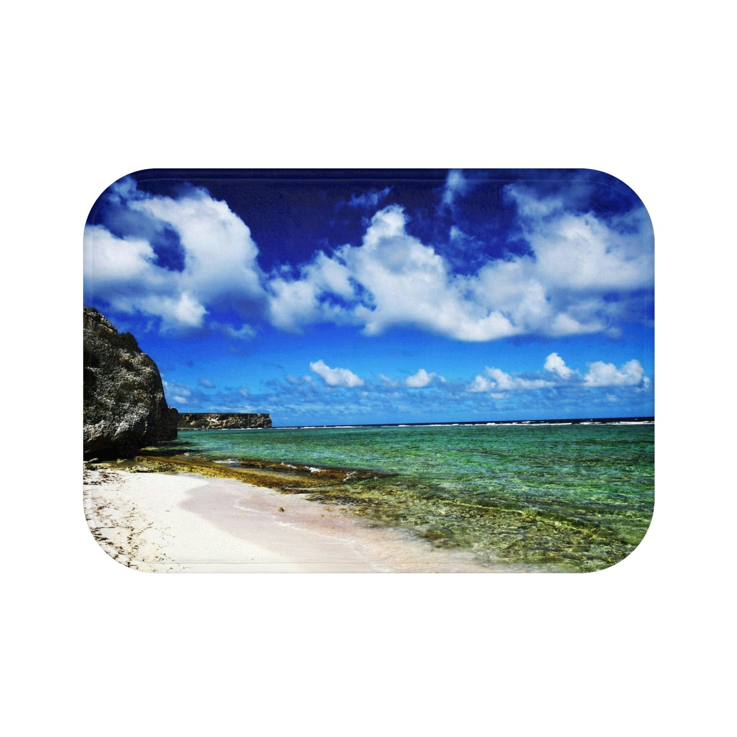 Bath Mat - Awesome pajaros beach - Mona island PR - Green Forest Home