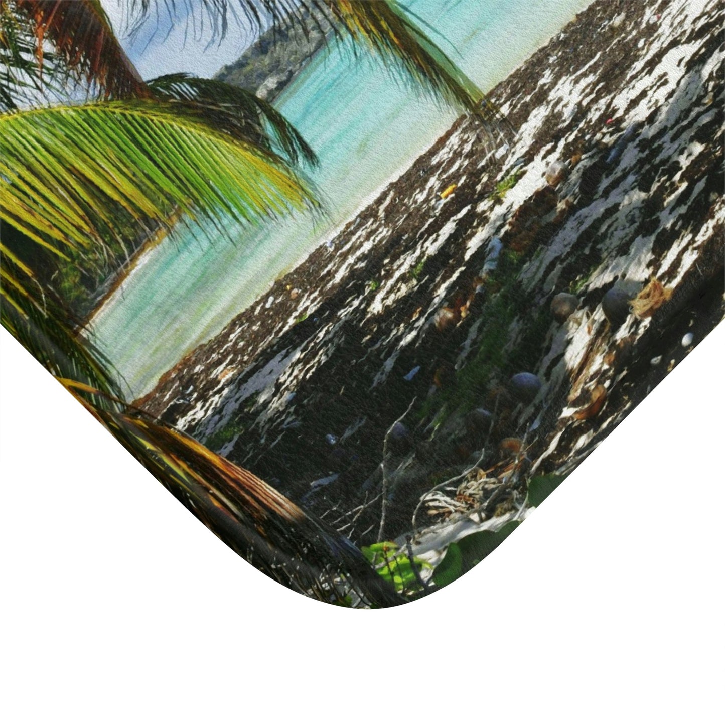 Bath Mat - Awesome pajaros beach - Mona island PR - Green Forest Home