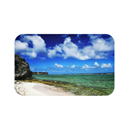 Bath Mat - Awesome pajaros beach - Mona island PR - Green Forest Home