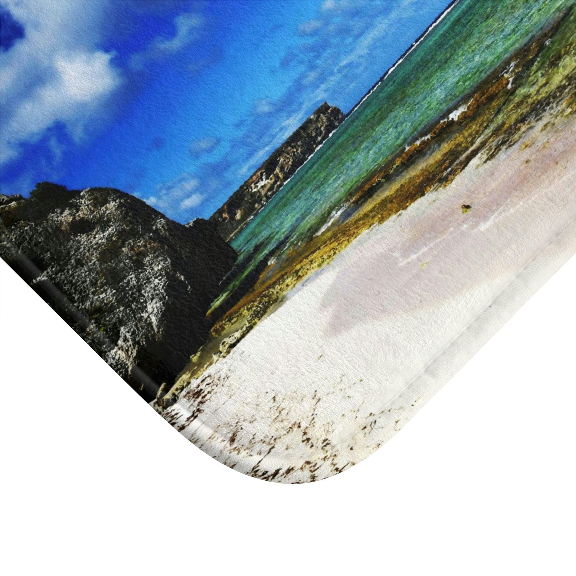 Bath Mat - Awesome pajaros beach - Mona island PR - Green Forest Home