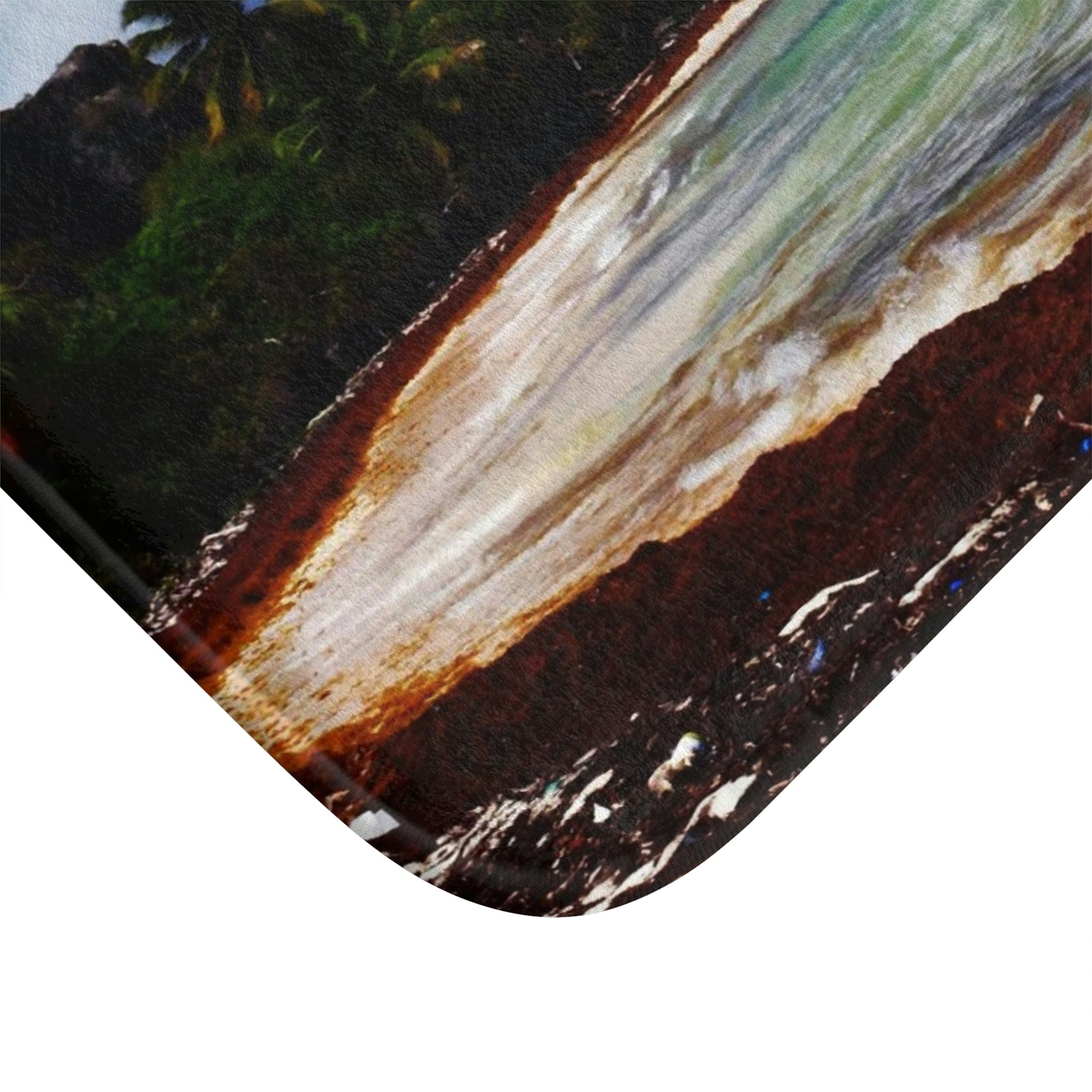 Bath Mat - Awesome pajaros beach - Mona island PR - Green Forest Home