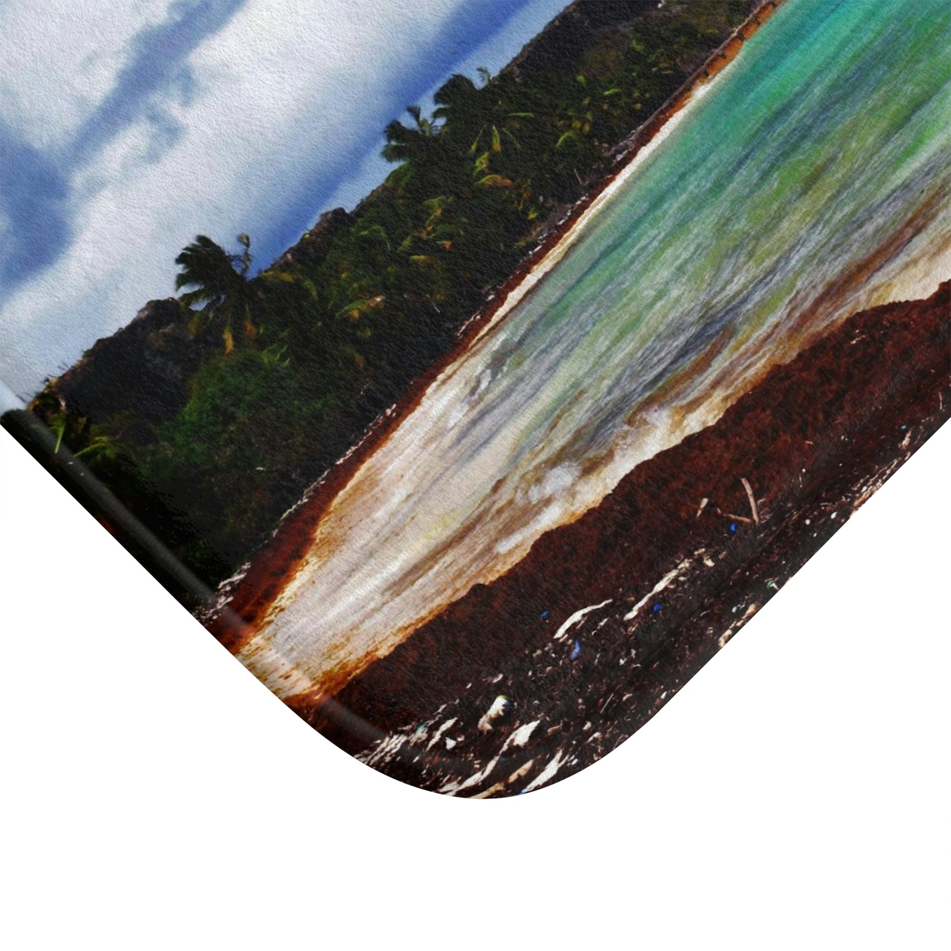 Bath Mat - Awesome pajaros beach - Mona island PR - Green Forest Home