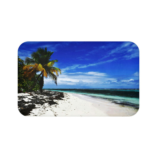 Bath Mat - Awesome pajaros beach - Mona island PR - Green Forest Home