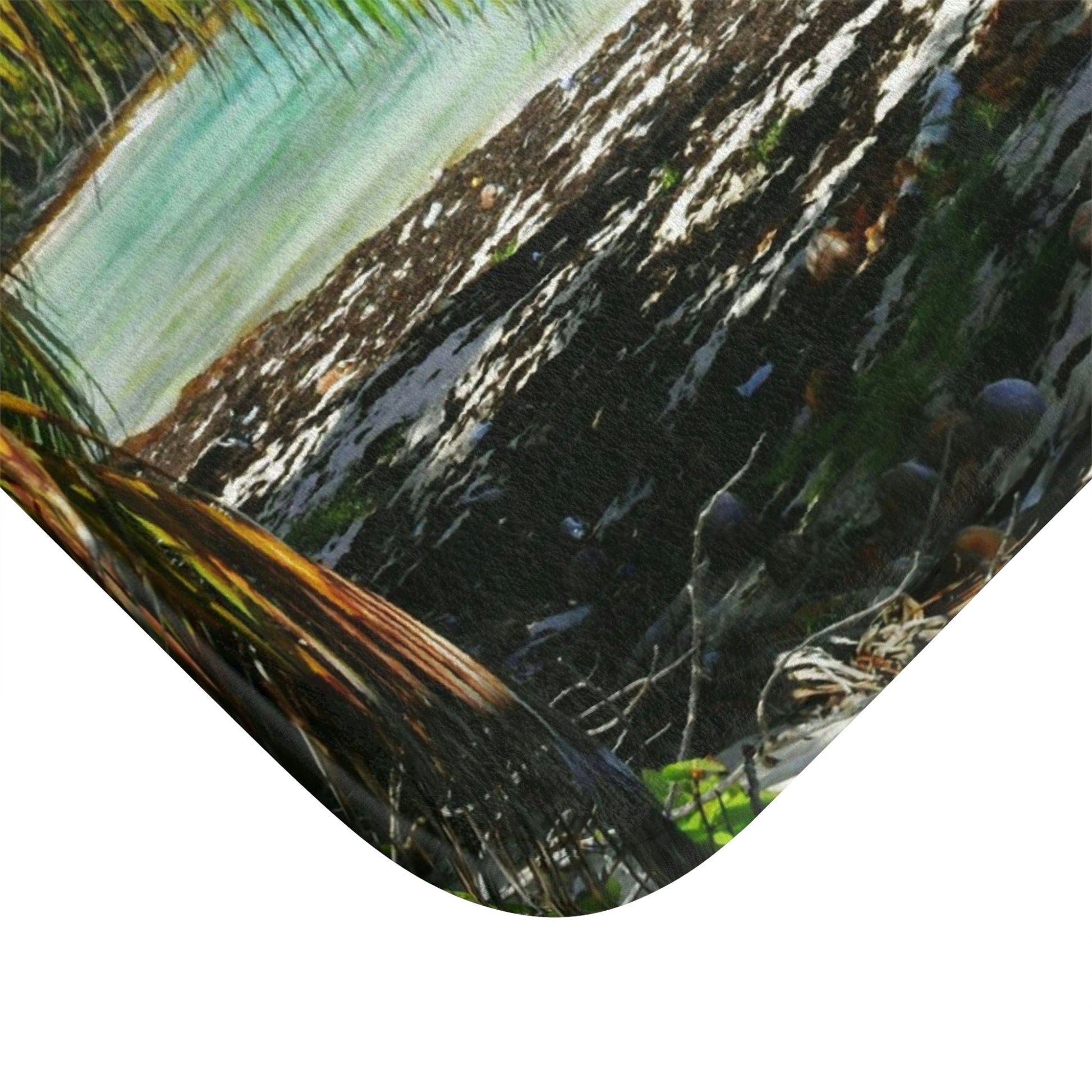 Bath Mat - Awesome pajaros beach - Mona island PR - Green Forest Home