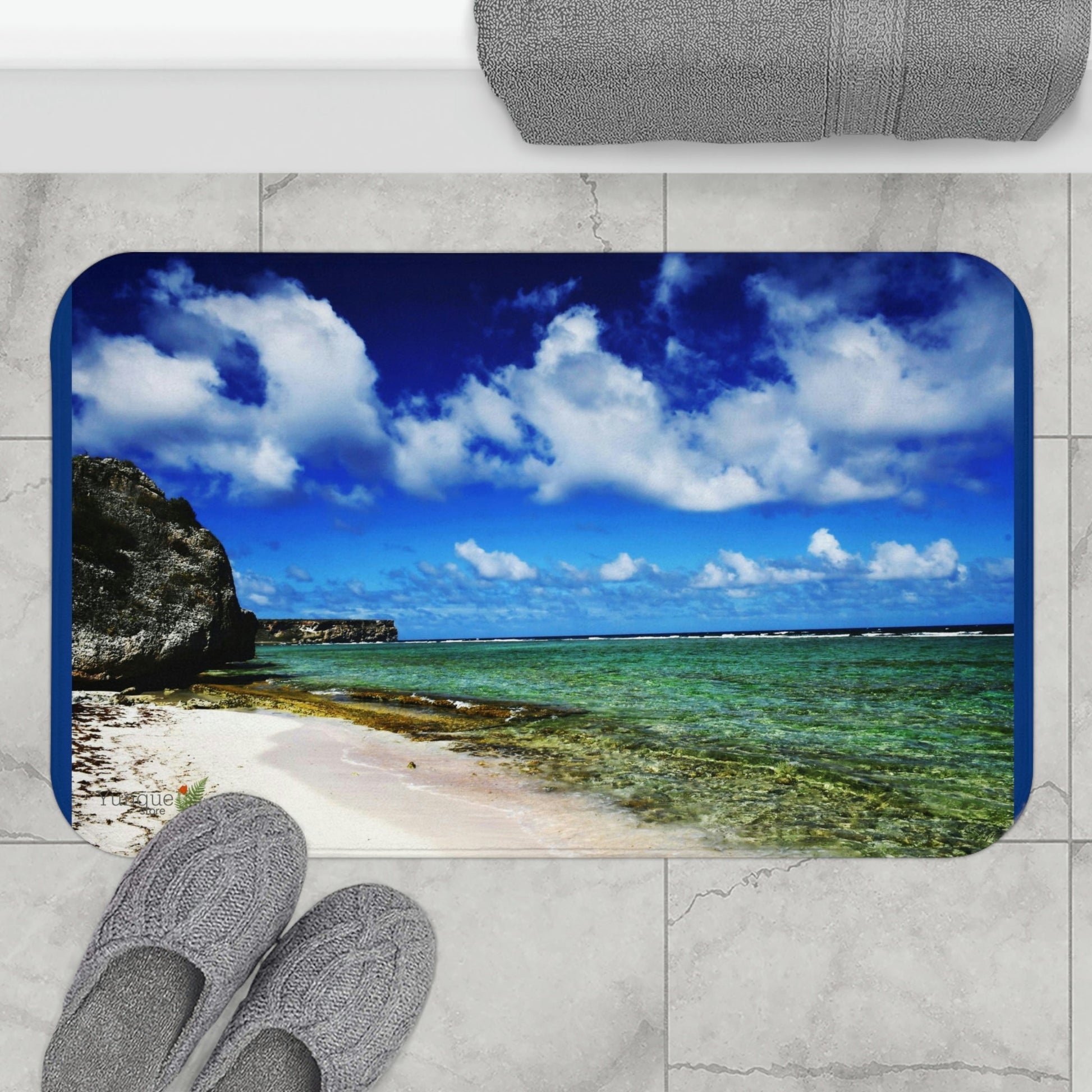 Bath Mat - Mona Island - a UNIQUE paradise at home - Green Forest Home