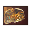 Horizontal Framed Premium Gallery Wrap Canvas -  Mask of Tutankhamen Mummy - Egypt - Ancient religions