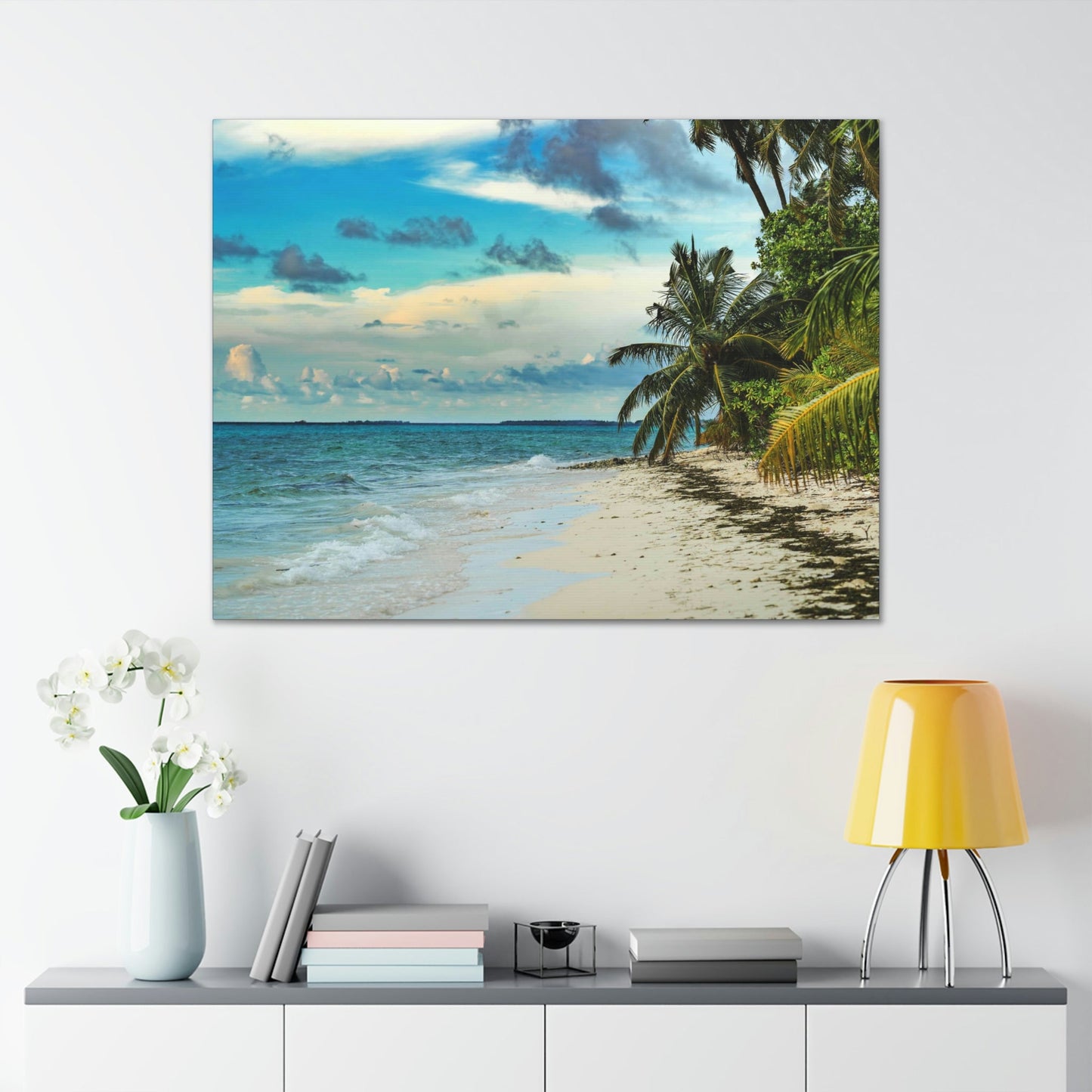 Best Beaches & Islands - Canvas Stretched, 0.75" in 6 sizes - Famous Punta Cana beach & Hotels in the Caribbean, Dominican Republic - US Print - Green Forest Home