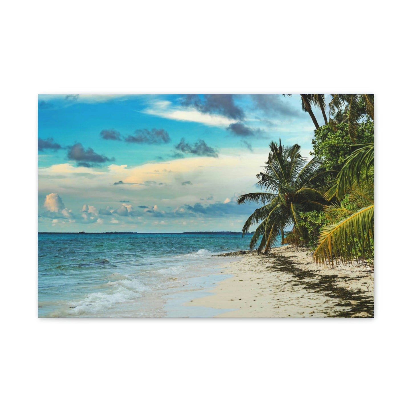 Best Beaches & Islands - Canvas Stretched, 0.75" in 6 sizes - Famous Punta Cana beach & Hotels in the Caribbean, Dominican Republic - US Print - Green Forest Home