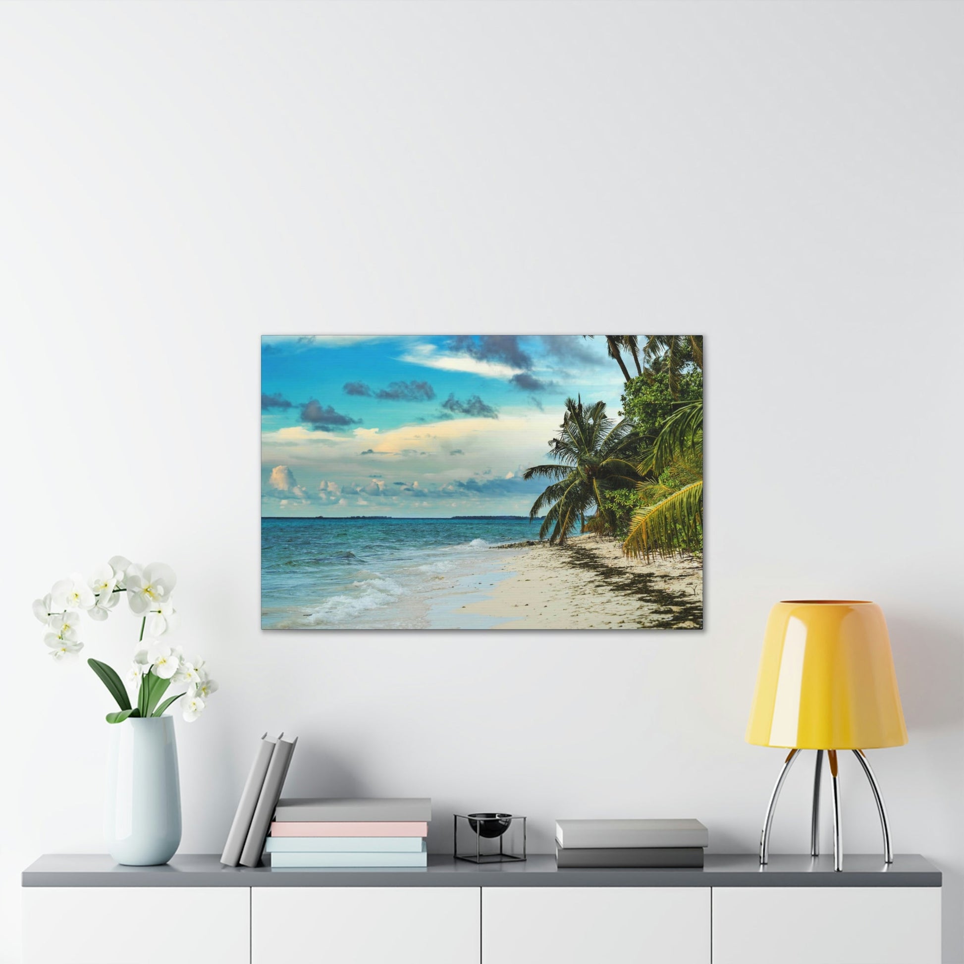 Best Beaches & Islands - Canvas Stretched, 0.75" in 6 sizes - Famous Punta Cana beach & Hotels in the Caribbean, Dominican Republic - US Print - Green Forest Home