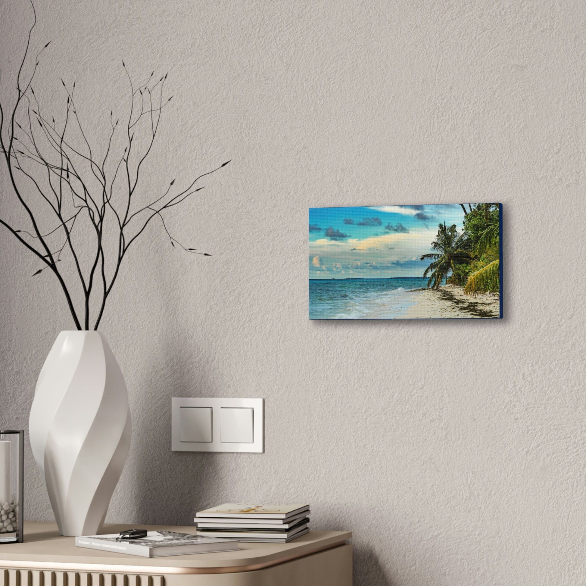 Best Beaches & Islands - Canvas Stretched, 0.75" in 6 sizes - Famous Punta Cana beach & Hotels in the Caribbean, Dominican Republic - US Print - Green Forest Home