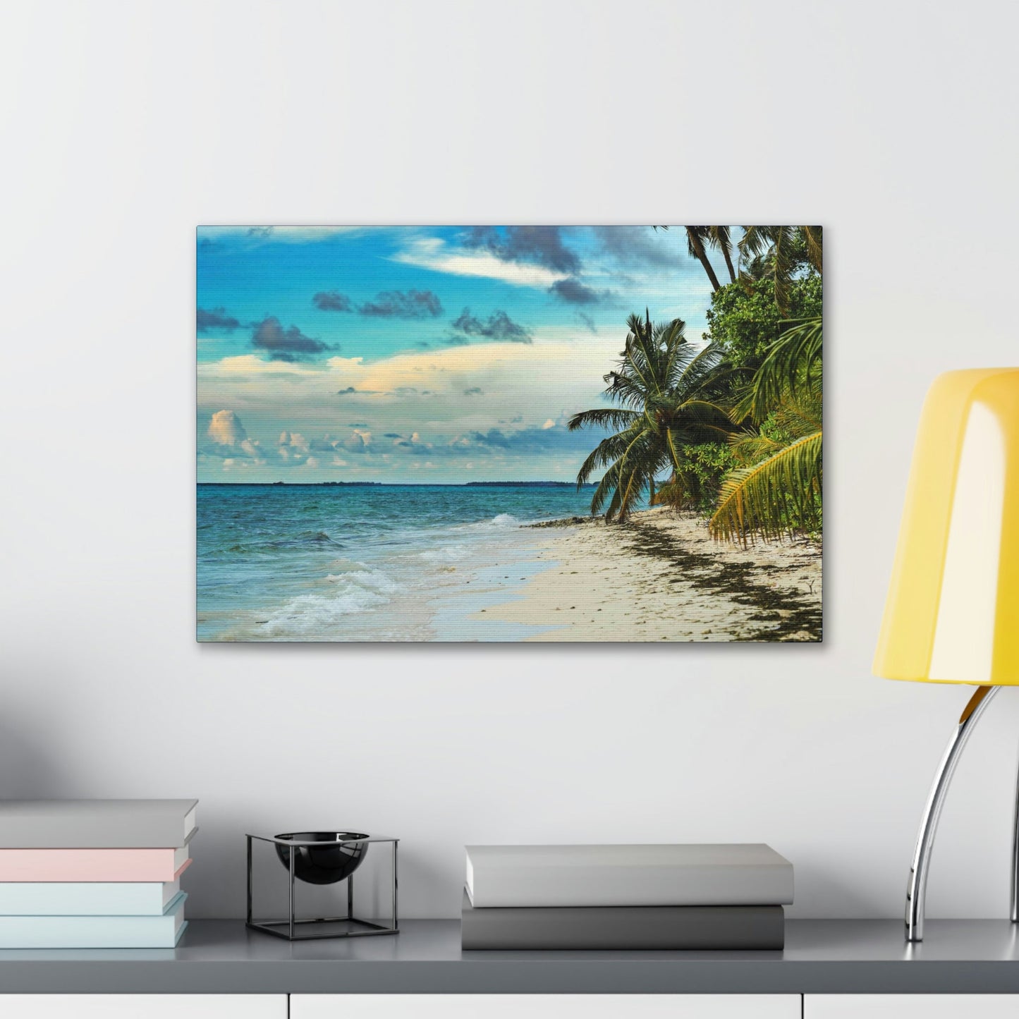 Best Beaches & Islands - Canvas Stretched, 0.75" in 6 sizes - Famous Punta Cana beach & Hotels in the Caribbean, Dominican Republic - US Print - Green Forest Home