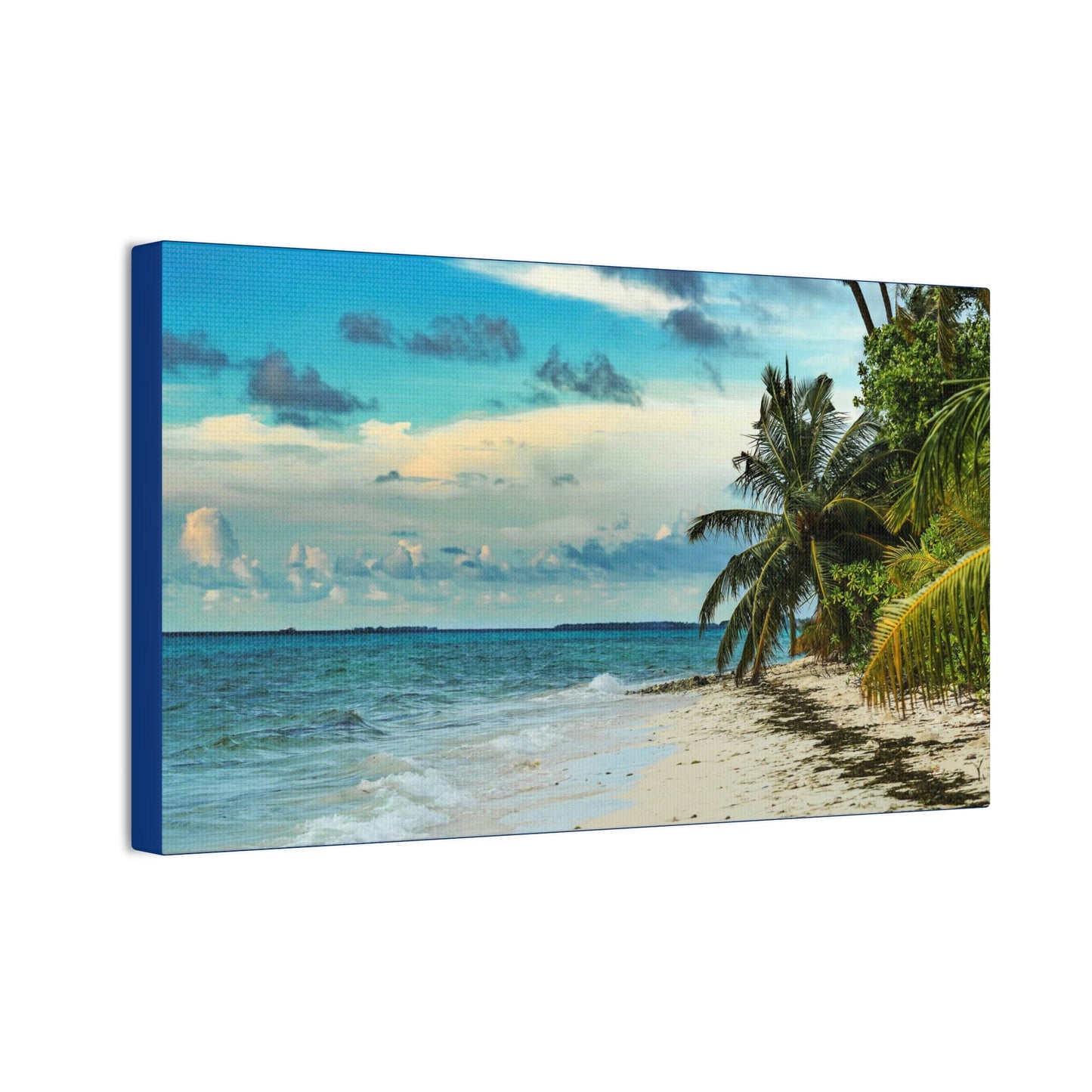 Best Beaches & Islands - Canvas Stretched, 0.75" in 6 sizes - Famous Punta Cana beach & Hotels in the Caribbean, Dominican Republic - US Print - Green Forest Home