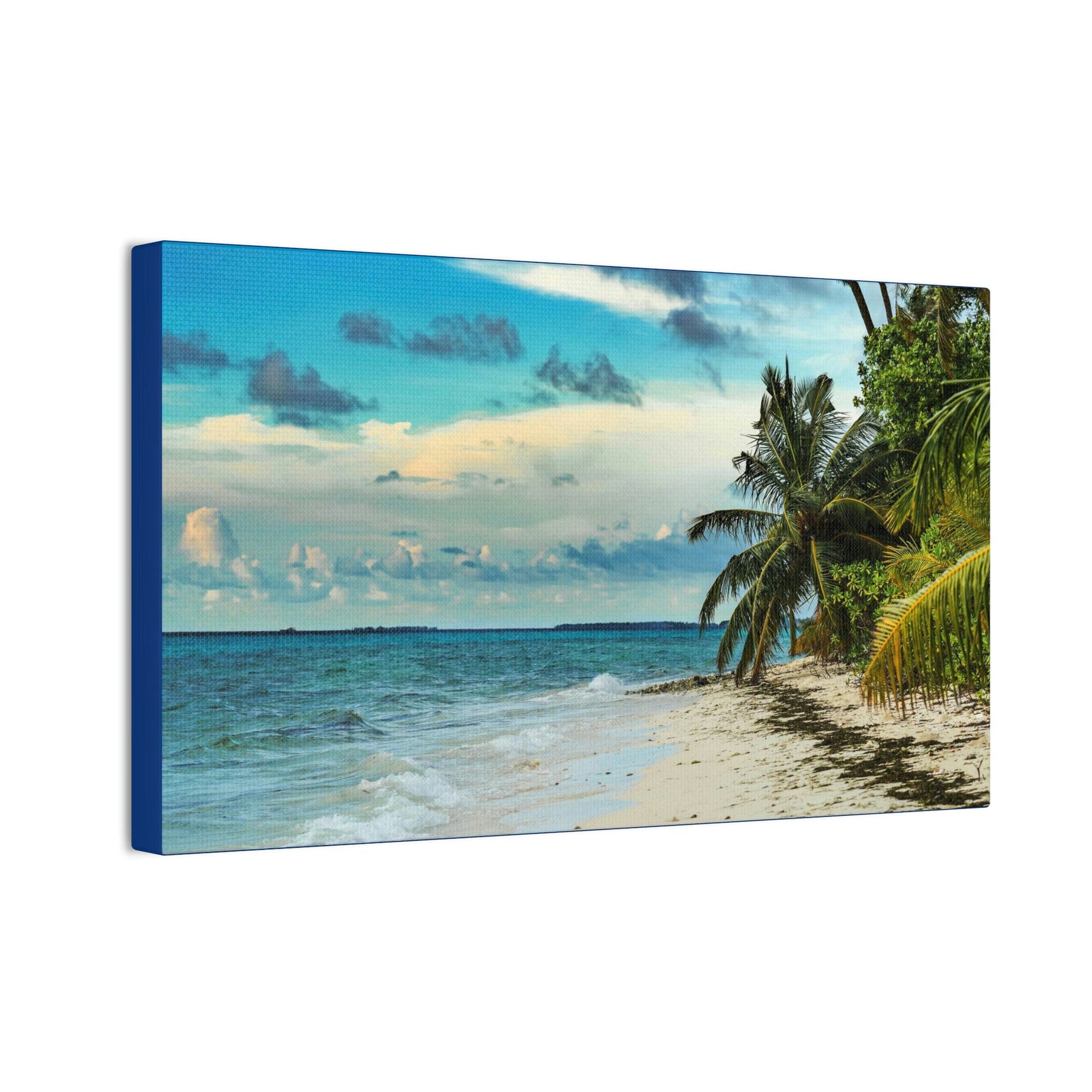 Best Beaches & Islands - Canvas Stretched, 0.75" in 6 sizes - Famous Punta Cana beach & Hotels in the Caribbean, Dominican Republic - US Print - Green Forest Home