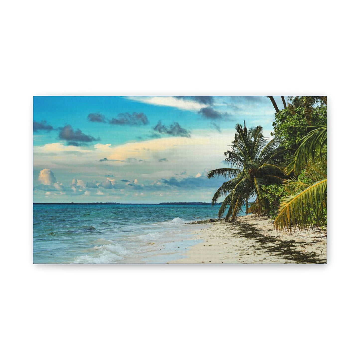 Best Beaches & Islands - Canvas Stretched, 0.75" in 6 sizes - Famous Punta Cana beach & Hotels in the Caribbean, Dominican Republic - US Print - Green Forest Home