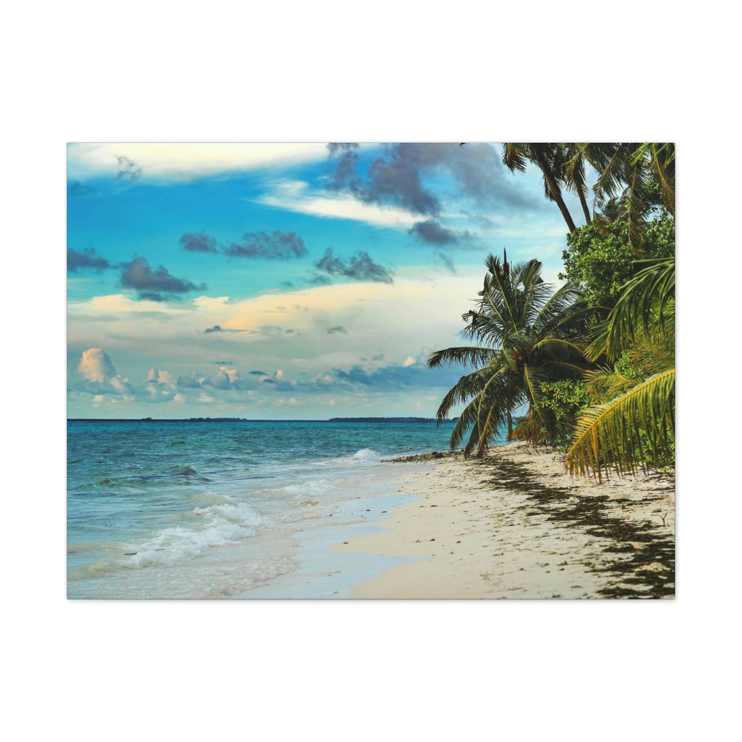 Best Beaches & Islands - Canvas Stretched, 0.75" in 6 sizes - Famous Punta Cana beach & Hotels in the Caribbean, Dominican Republic - US Print - Green Forest Home