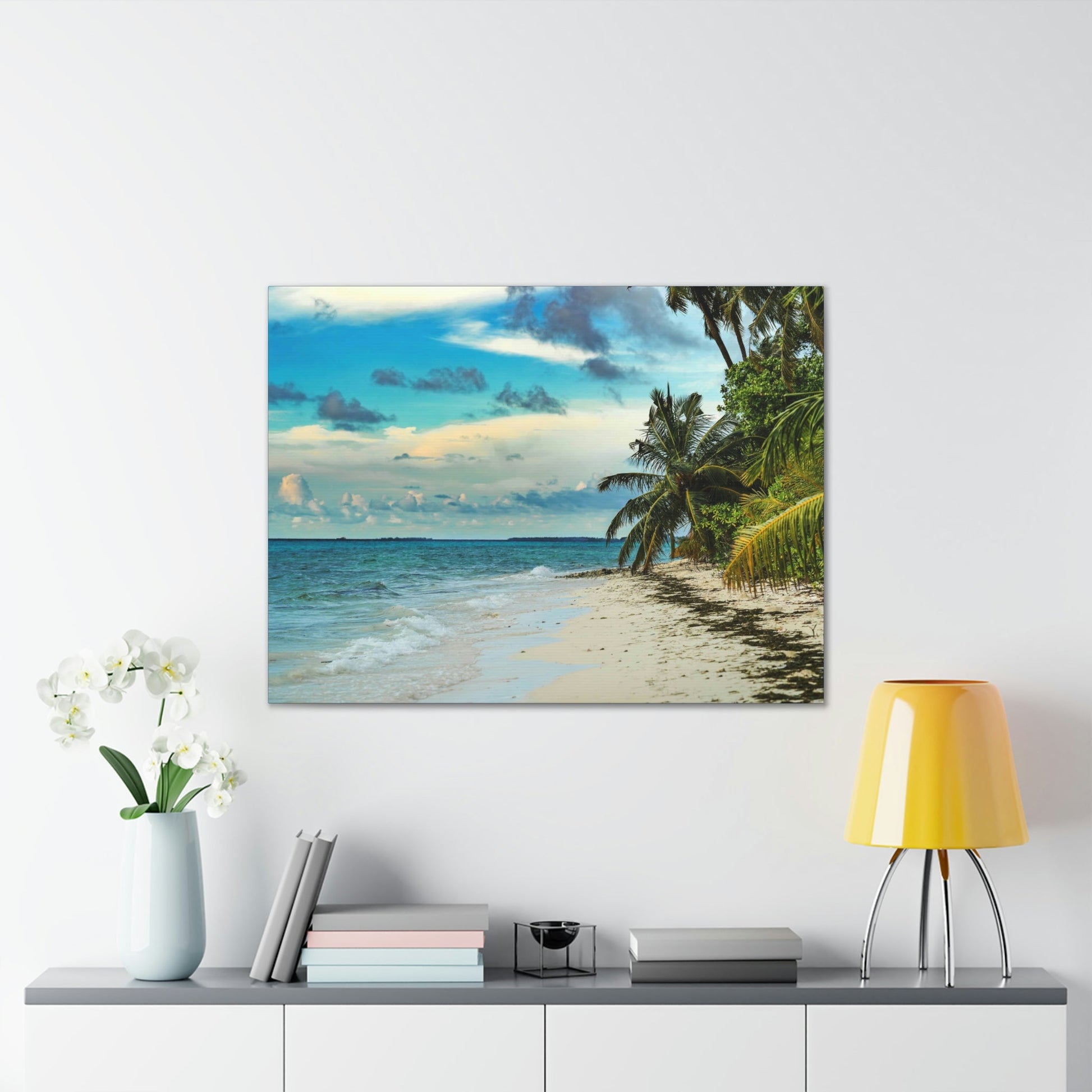 Best Beaches & Islands - Canvas Stretched, 0.75" in 6 sizes - Famous Punta Cana beach & Hotels in the Caribbean, Dominican Republic - US Print - Green Forest Home